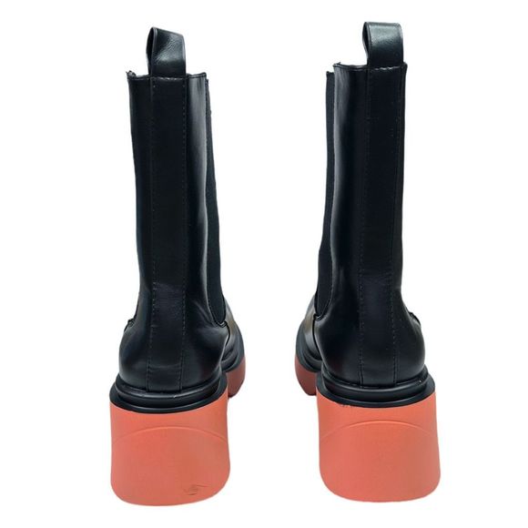 Vivianly Platform Chelsea Lug Sole Chunky Block Heel Boots - Size 39 - Picture 6 of 11